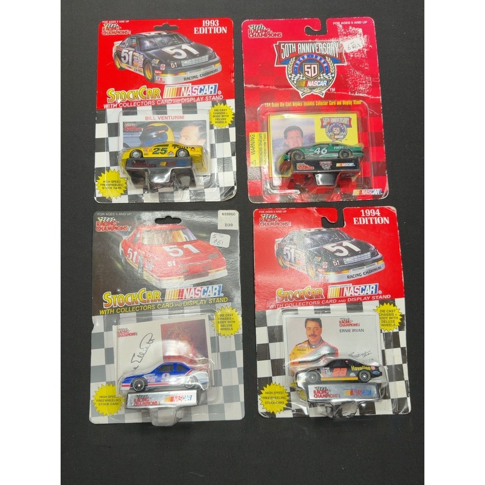 Racing Champions NASCAR 1:64 Diecast Lot 4 Irvan Venturini Dallenbach